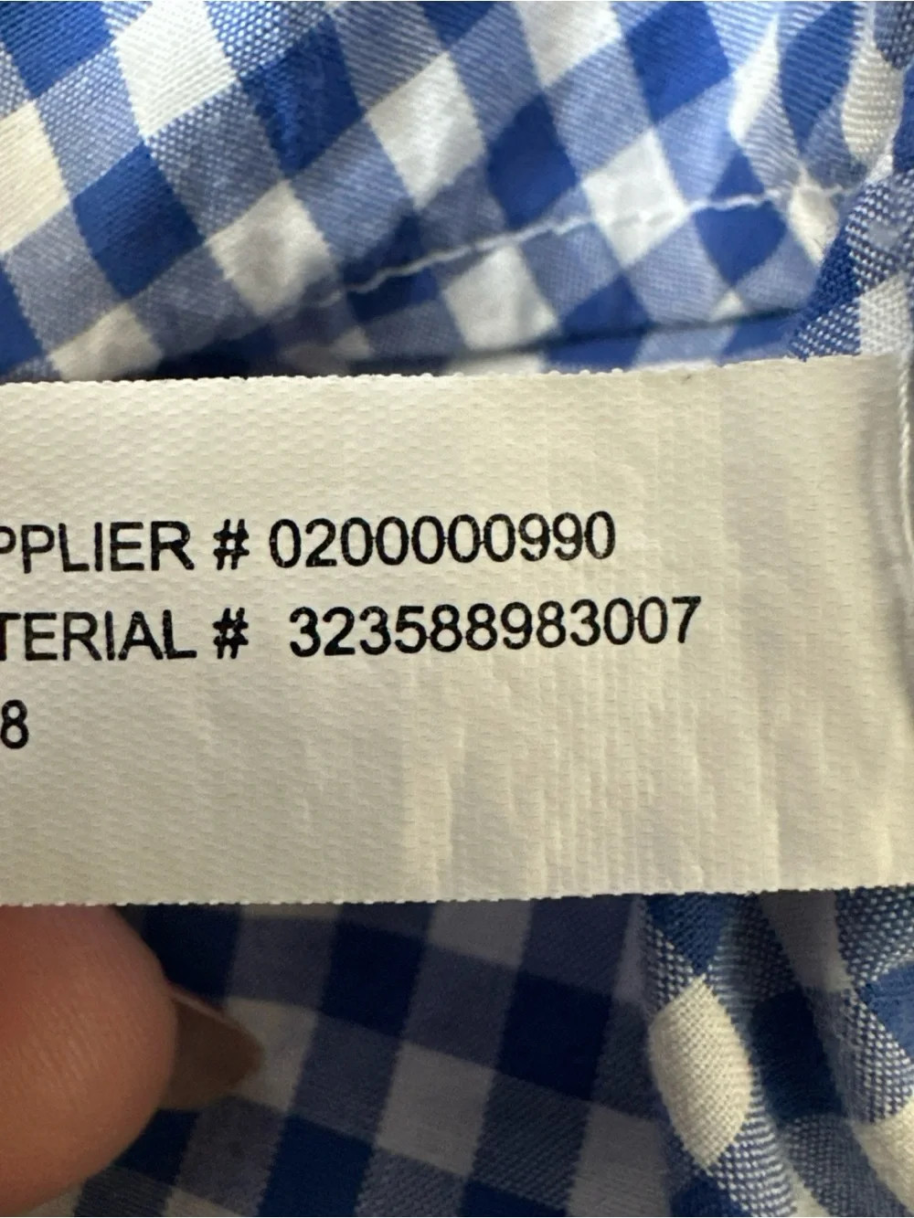 Ralph Lauren Blue Gingham Button Down Long Sleeve Shirt Navy Pony Boy's Size 8